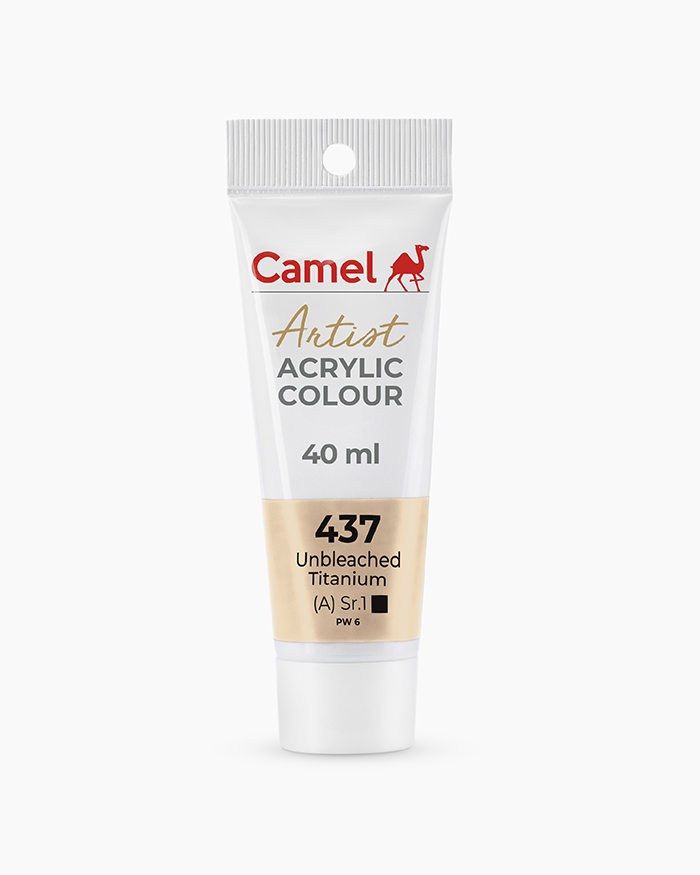 Camel Artist Acrylic Colours Unbleached Titanium